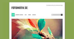 Desktop Screenshot of fotomotiv.se
